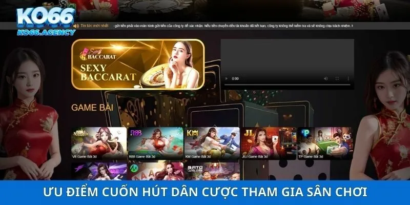 Ưu điểm cuốn hút dân cược tham gia sân chơi
