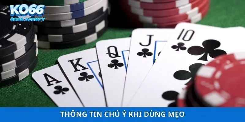 Thông tin chú ý khi dùng mẹo